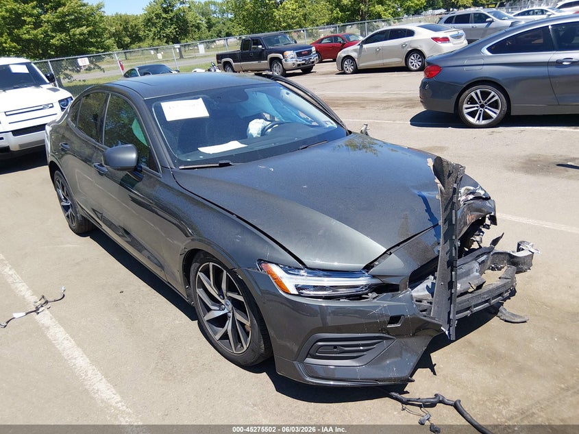 2019 Volvo S60 VIN 7JRA22TK8KG007393 IAAI salvage auction — FRONT END, Salvage Title, sold $750 on 2026-07-27 (photo 1)