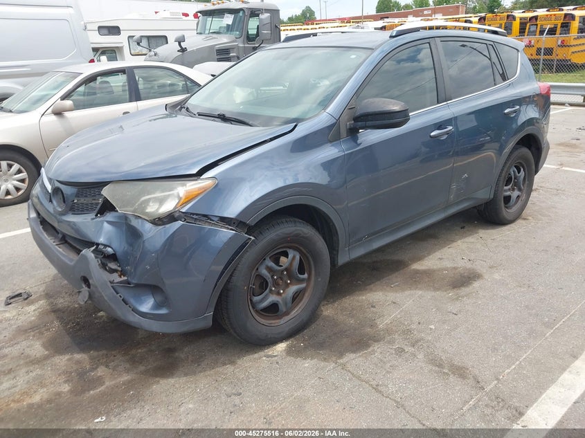 2014 Toyota Rav 4 VIN JTMZFREV6ED035348 IAAI salvage auction — FRONT & REAR, Salvage (North Carolina), sold $3,925 on 2026-07-30 (photo 2)