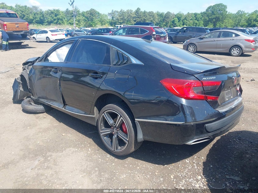 2018 Honda Accord VIN 1HGCV2F52JA027307 IAAI salvage auction — FRONT END, Salvage Title, sold $25 on 2026-08-19 (photo 3)