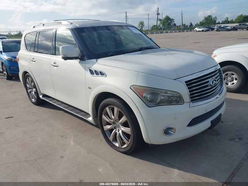 2014 Infiniti Qx80 VIN JN8AZ2NE3E9063384 IAAI salvage auction — NORMAL WEAR, Original (Texas), sold $1,325 on 2026-07-10 (photo 1)