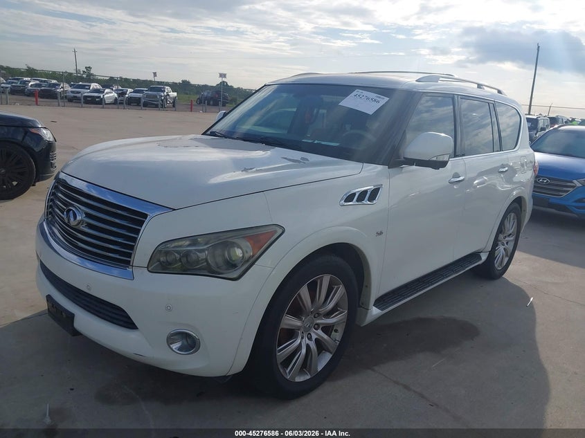 2014 Infiniti Qx80 VIN JN8AZ2NE3E9063384 IAAI salvage auction — NORMAL WEAR, Original (Texas), sold $1,325 on 2026-07-10 (photo 2)