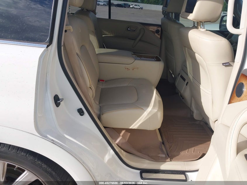 2014 Infiniti Qx80 VIN JN8AZ2NE3E9063384 IAAI salvage auction — NORMAL WEAR, Original (Texas), sold $1,325 on 2026-07-10 (photo 8)