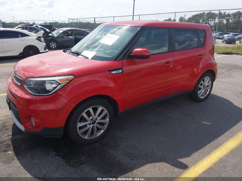 2019 Kia Soul VIN KNDJP3A50K7691150 IAAI salvage auction — NORMAL WEAR, Salvage Title, sold $875 on 2026-07-08 (photo 2)