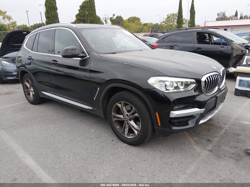 2021 BMW X3 VIN 5UXTY3C09M9E29997 IAAI salvage auction — RIGHT REAR, Salvage Title, sold $9,100 on 2026-07-09 (photo 1)