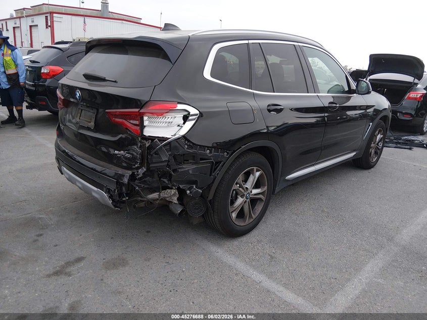 2021 BMW X3 VIN 5UXTY3C09M9E29997 IAAI salvage auction — RIGHT REAR, Salvage Title, sold $9,100 on 2026-07-09 (photo 4)