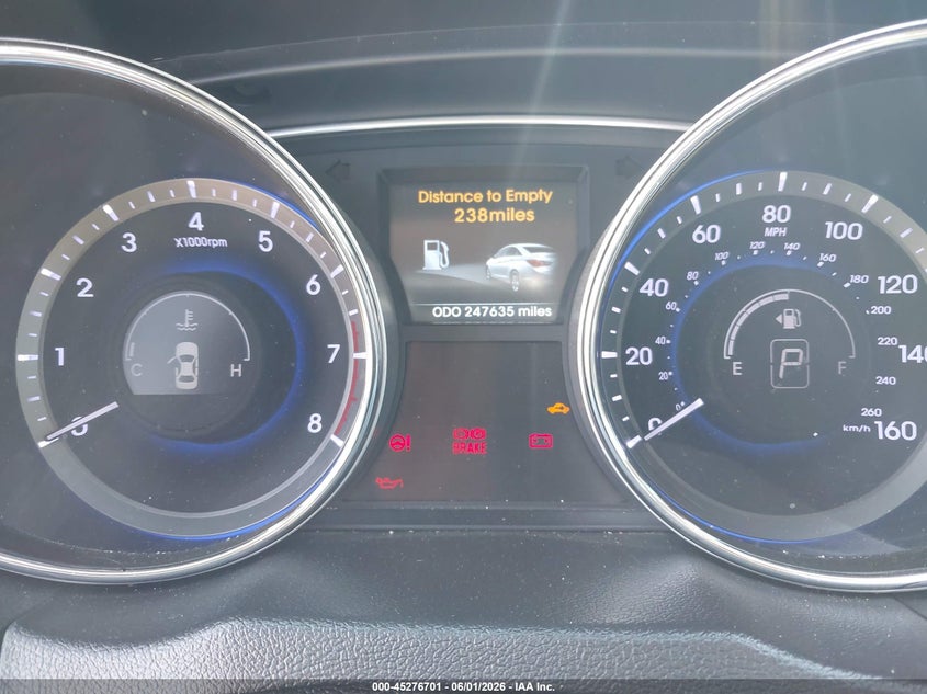 2014 Hyundai Sonata VIN 5NPEC4AB2EH862182 IAAI salvage auction — NORMAL WEAR, Clear (Pennsylvania), sold $375 on 2026-07-15 (photo 7)