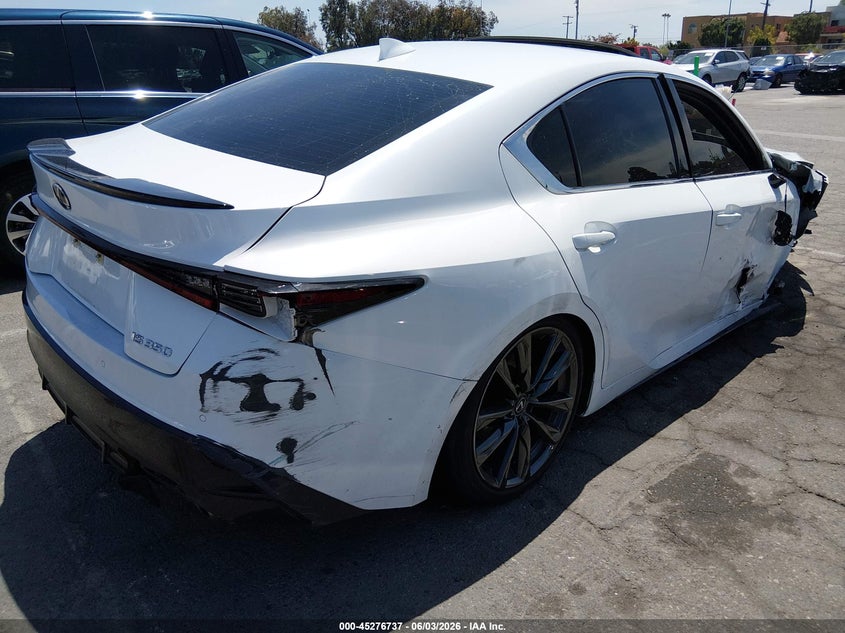 2024 Lexus Is VIN JTHGZ1B21R5079749 IAAI salvage auction — FRONT & REAR, Salvage Title, sold $7,350 on 2026-07-16 (photo 4)