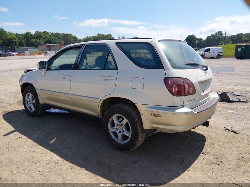 2000 Lexus Rx 300 VIN JT6GF10U3Y0060752 IAAI salvage auction — FRONT END, Salvage (Tennessee), sold $300 on 2026-07-15 (photo 3)