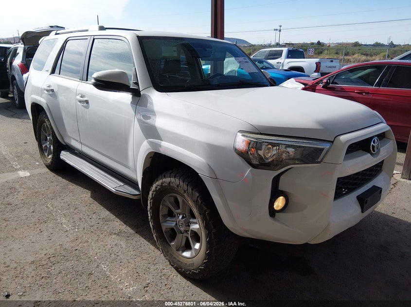2018 Toyota 4runner VIN JTEBU5JR9J5529177 IAAI salvage auction — LEFT SIDE, Original (Texas), sold $13,150 on 2026-07-22 (photo 1)