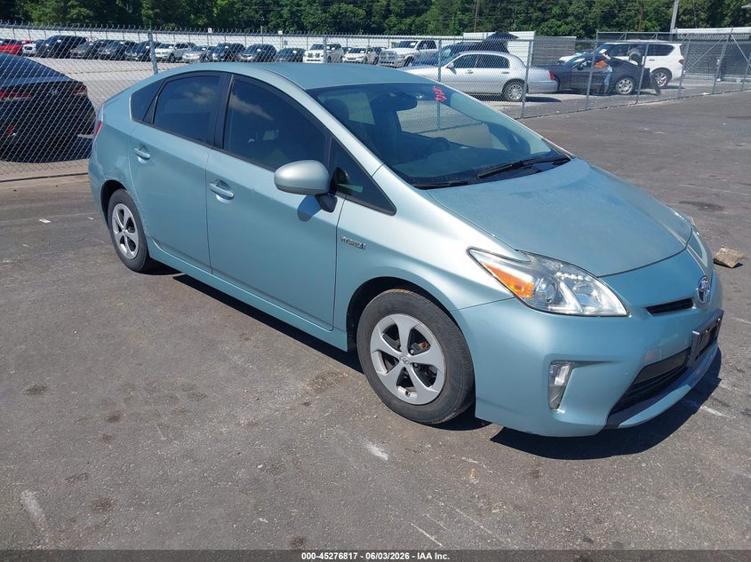 2013 Toyota Prius VIN JTDKN3DU6D1621039 IAAI salvage auction — NORMAL WEAR, Clear (Georgia), sold $1,475 on 2026-07-08 (photo 1)