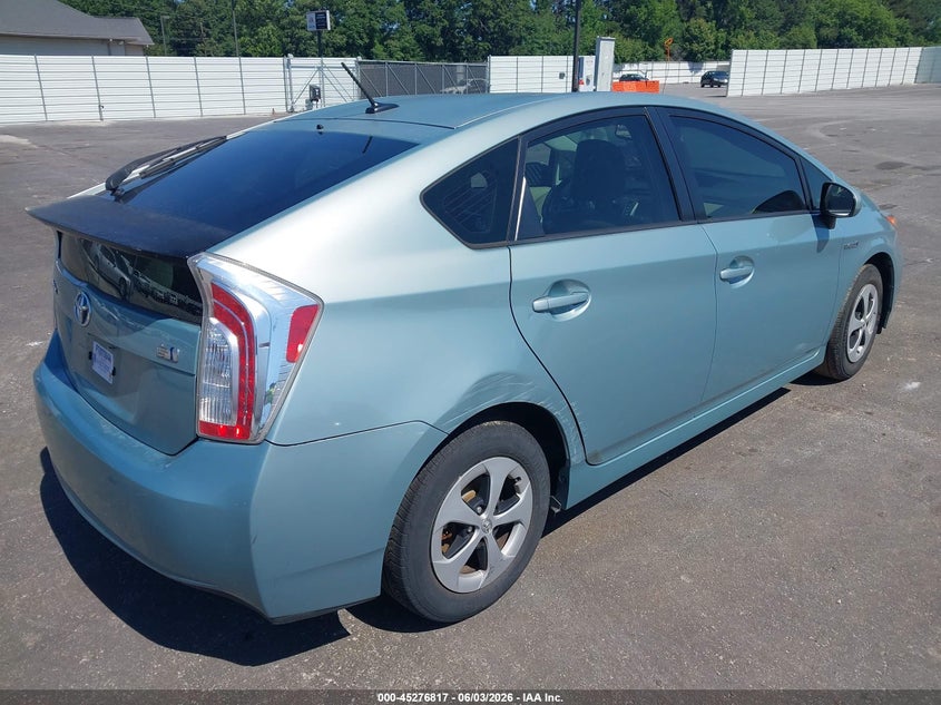 2013 Toyota Prius VIN JTDKN3DU6D1621039 IAAI salvage auction — NORMAL WEAR, Clear (Georgia), sold $1,475 on 2026-07-08 (photo 4)