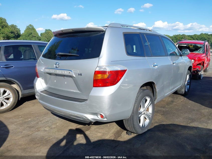 2008 Toyota Highlander VIN JTEDS42A682068176 IAAI salvage auction — NORMAL WEAR, Clear (North Carolina), sold $2,175 on 2026-07-09 (photo 4)