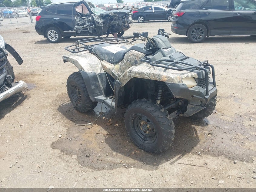 2018 Honda Trx VIN 1HFTE47E1J4300153 IAAI salvage auction — ROLLOVER, Clear (Arkansas), sold $2,200 on 2026-07-08 (photo 1)