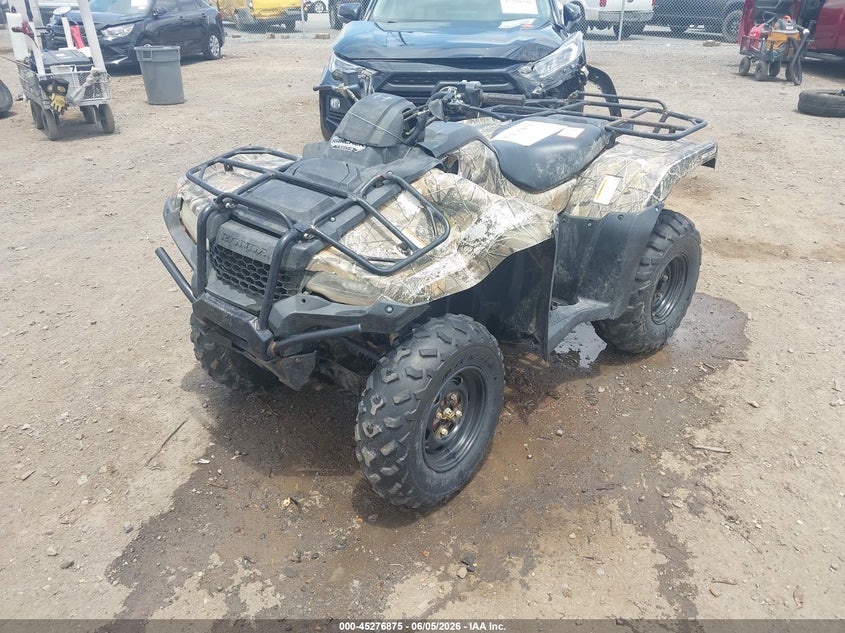 2018 Honda Trx VIN 1HFTE47E1J4300153 IAAI salvage auction — ROLLOVER, Clear (Arkansas), sold $2,200 on 2026-07-08 (photo 2)
