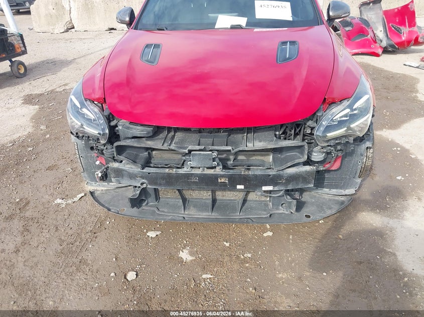 2022 Kia Stinger VIN KNAE35LD0N6104305 IAAI salvage auction — FRONT & REAR, Salvage Title, sold $5,500 on 2026-07-24 (photo 6)