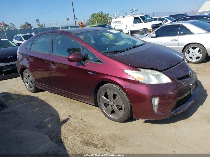 2013 Toyota Prius VIN JTDKN3DU1D5613245 IAAI salvage auction — FRONT END, Salvage Title, sold $1,400 on 2026-07-15 (photo 1)