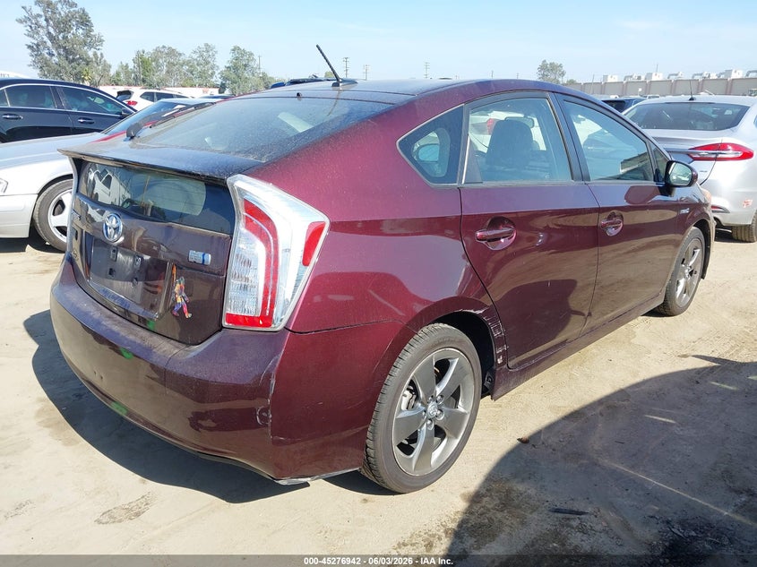 2013 Toyota Prius VIN JTDKN3DU1D5613245 IAAI salvage auction — FRONT END, Salvage Title, sold $1,400 on 2026-07-15 (photo 4)