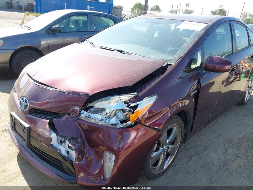 2013 Toyota Prius VIN JTDKN3DU1D5613245 IAAI salvage auction — FRONT END, Salvage Title, sold $1,400 on 2026-07-15 (photo 6)
