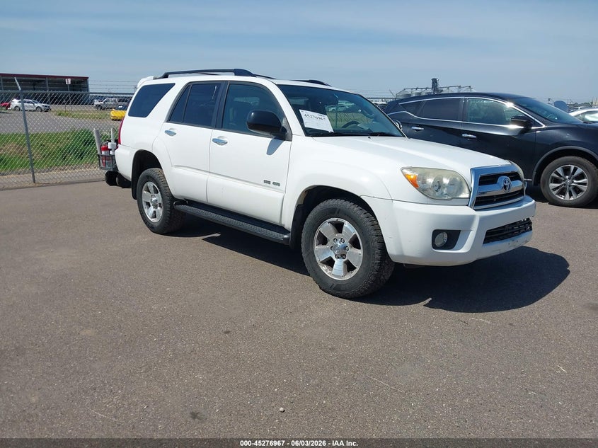 2008 Toyota 4runner VIN JTEBU14R98K028998 IAAI salvage auction — LEFT FRONT, Salvage (Minnesota), sold $75 on 2026-07-31 (photo 1)