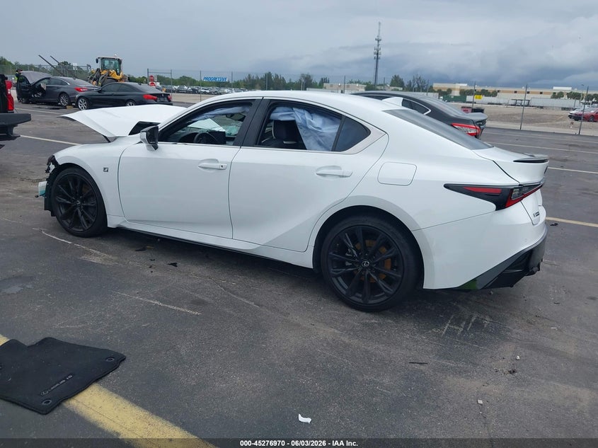 2021 Lexus Is VIN JTHGZ1B23M5043229 IAAI salvage auction — FRONT END, Certificate Of Destruction (Florida), sold $7,700 on 2026-07-30 (photo 3)