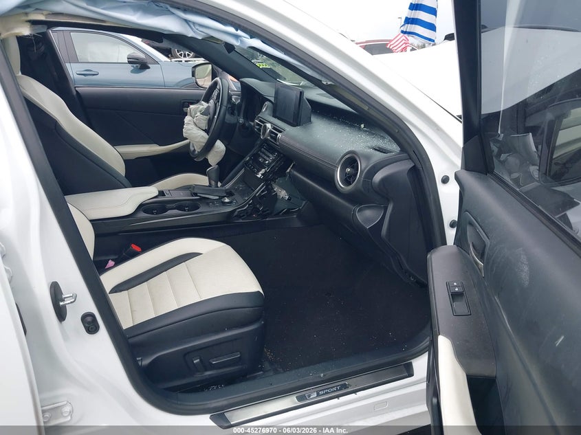 2021 Lexus Is VIN JTHGZ1B23M5043229 IAAI salvage auction — FRONT END, Certificate Of Destruction (Florida), sold $7,700 on 2026-07-30 (photo 5)