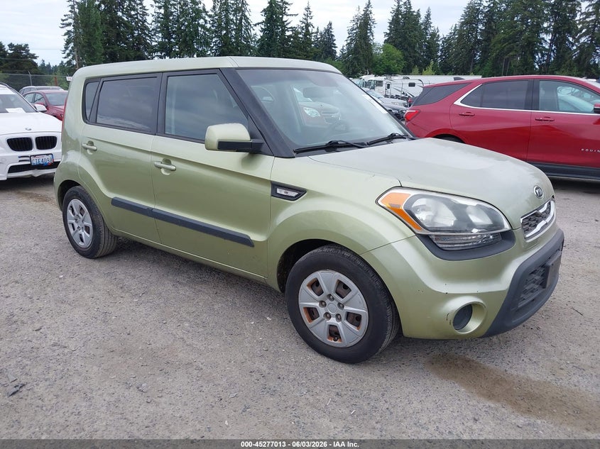 2012 Kia Soul VIN KNDJT2A52C7449158 IAAI salvage auction — NORMAL WEAR, Salvage Title, sold $325 on 2026-07-22 (photo 1)