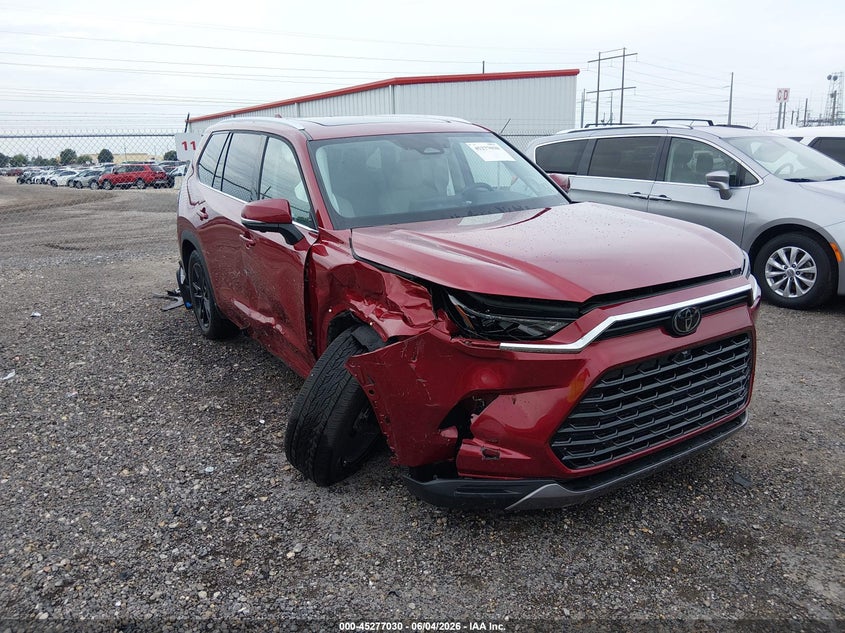 2025 Toyota Highlander VIN 5TDAAAB50SS086930 IAAI salvage auction — RIGHT FRONT, Salvage Title, sold $18,100 on 2026-07-22 (photo 1)
