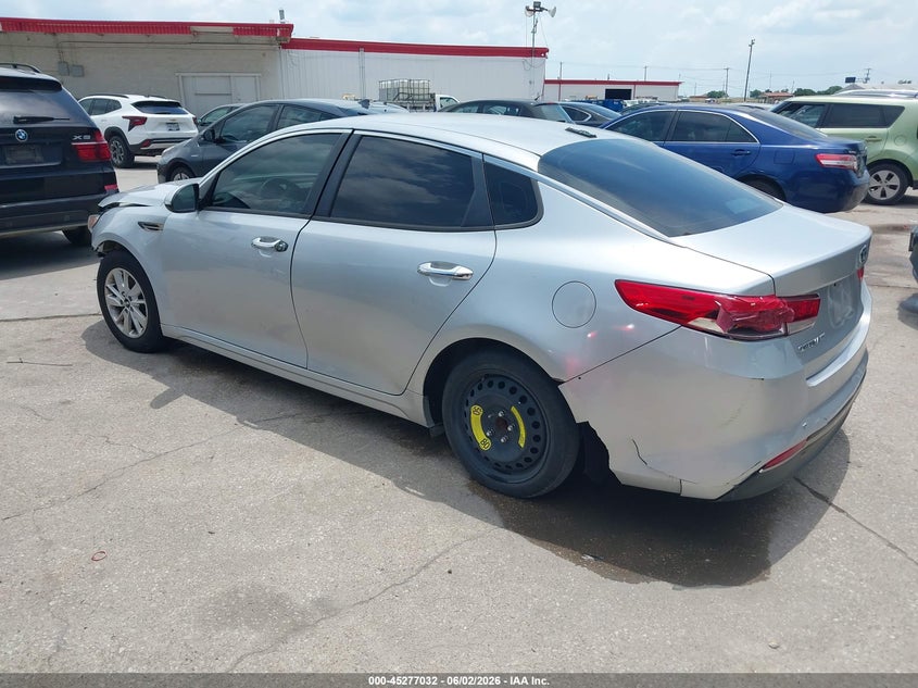 2016 Kia Optima VIN KNAGT4L33G5117360 IAAI salvage auction — NORMAL WEAR, Original (Texas), sold $1,075 on 2026-07-13 (photo 3)
