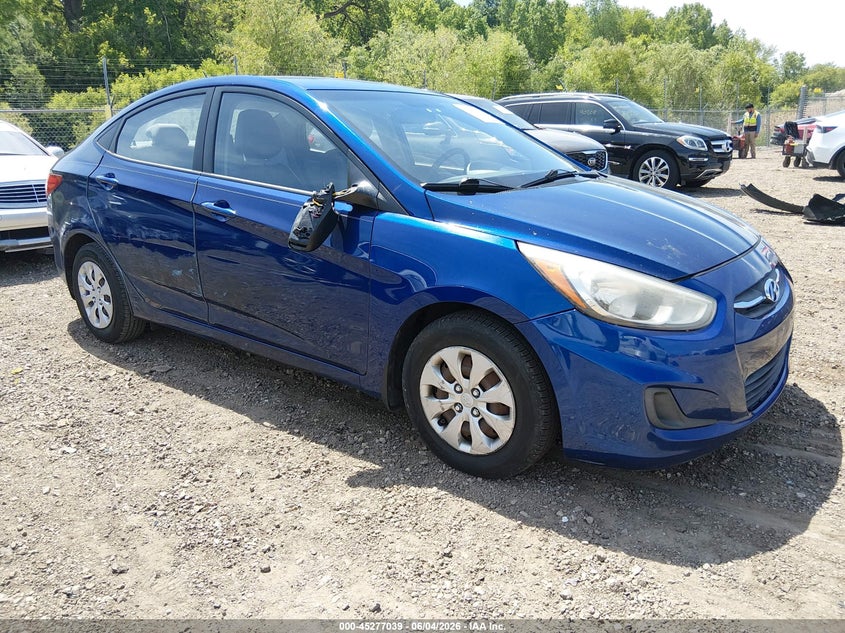 2016 Hyundai Accent VIN KMHCT4AE0GU045718 IAAI salvage auction — RIGHT SIDE, Salvage (Illinois), sold $500 on 2026-07-08 (photo 1)