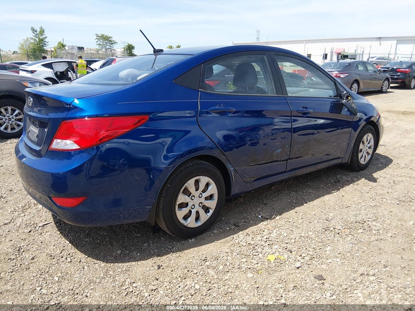 2016 Hyundai Accent VIN KMHCT4AE0GU045718 IAAI salvage auction — RIGHT SIDE, Salvage (Illinois), sold $500 on 2026-07-08 (photo 4)