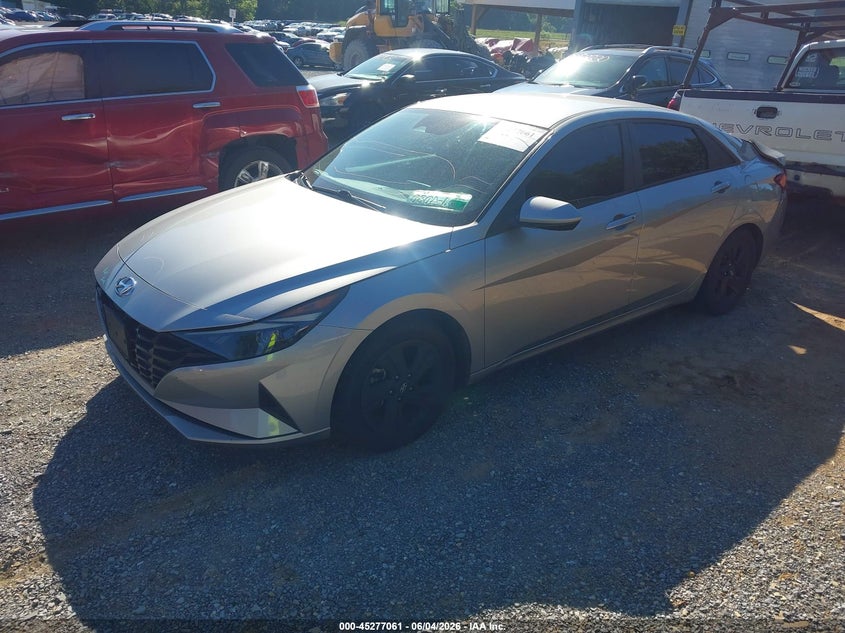 2021 Hyundai Elantra VIN 5NPLM4AG1MH011182 IAAI salvage auction — REAR END, Salvage Title, sold $3,550 on 2026-07-14 (photo 2)