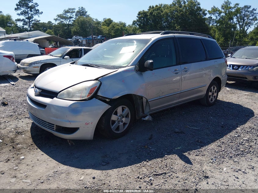 2004 Toyota Sienna VIN 5TDZA23C74S167058 IAAI salvage auction — LEFT FRONT, Salvage (South Carolina), sold $25 on 2026-07-28 (photo 2)