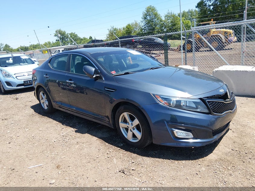 2015 Kia Optima VIN KNAGM4A79F5611112 IAAI salvage auction — FRONT END, Salvage Title, sold $800 on 2026-07-08 (photo 1)