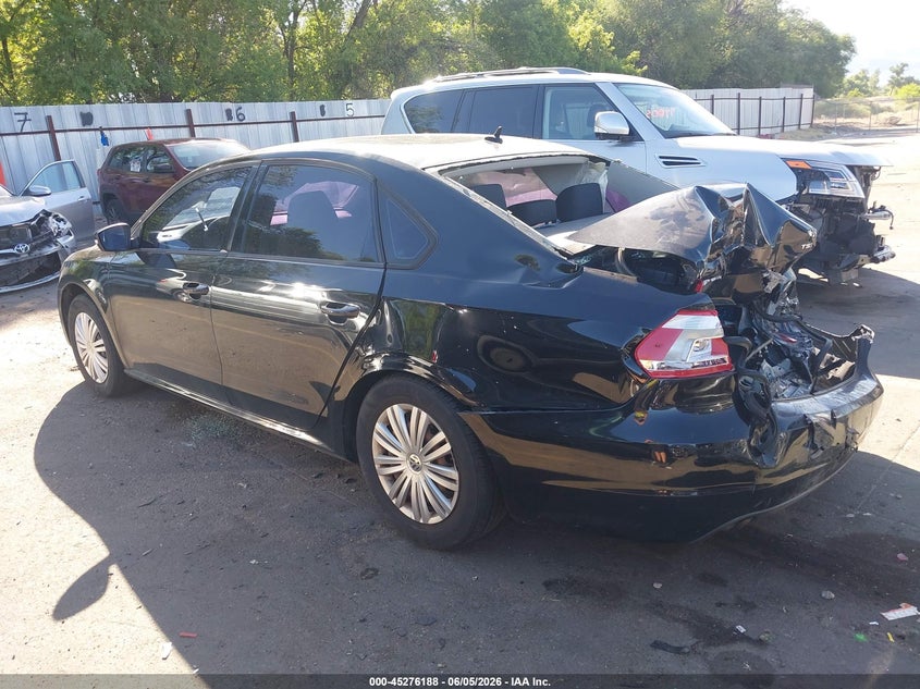 2014 Volkswagen Passat VIN 1VWAS7A32EC052703 IAAI salvage auction — REAR END, Salvage Title, sold $550 on 2026-07-09 (photo 3)