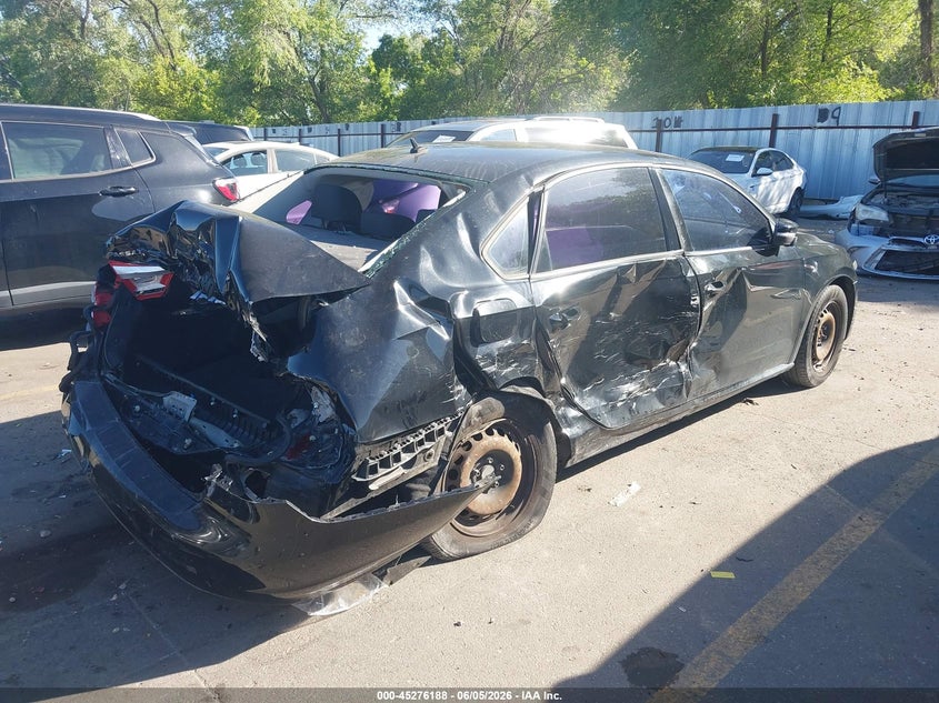 2014 Volkswagen Passat VIN 1VWAS7A32EC052703 IAAI salvage auction — REAR END, Salvage Title, sold $550 on 2026-07-09 (photo 4)