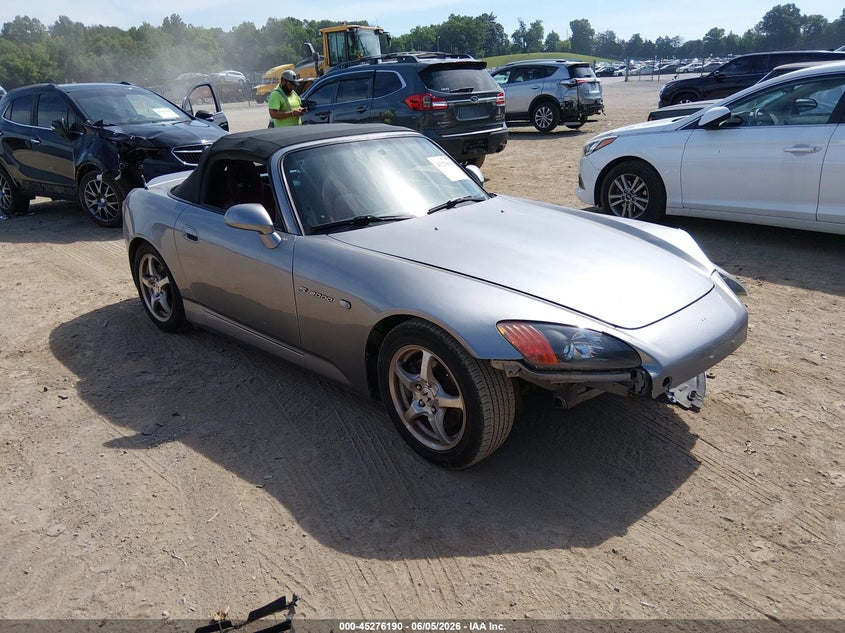 2001 Honda S2000 VIN JHMAP11451T006298 IAAI salvage auction — LEFT FRONT, Salvage (Tennessee), sold $7,450 on 2026-07-08 (photo 1)