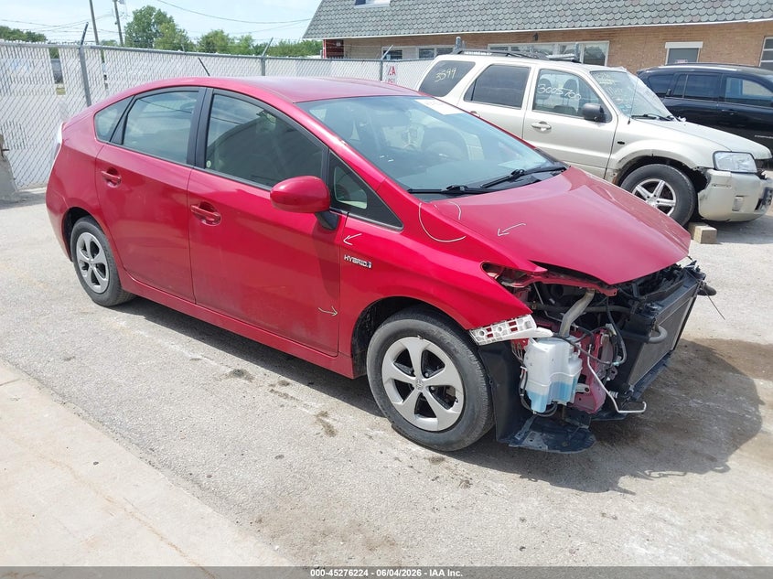 2014 Toyota Prius VIN JTDKN3DU6E0376914 IAAI salvage auction — FRONT END, Salvage (Illinois), sold $2,250 on 2026-07-14 (photo 1)
