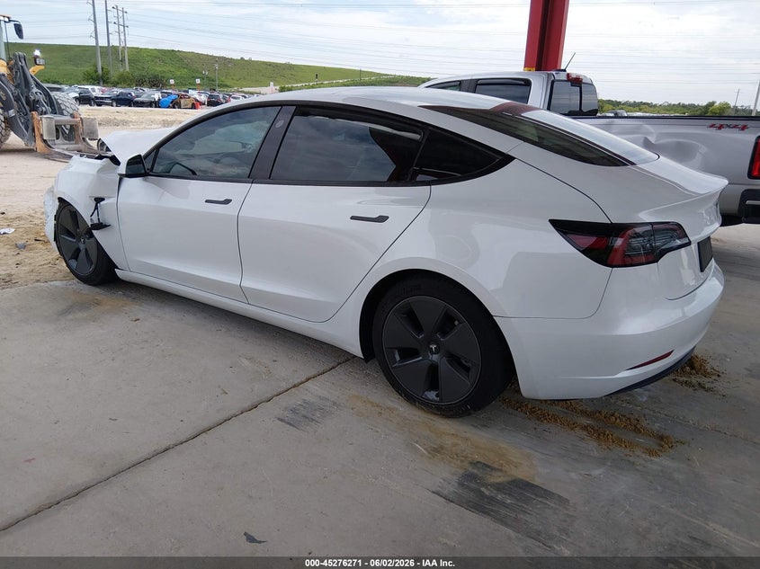 2023 Tesla Model 3 VIN 5YJ3E1EAXPF493901 IAAI salvage auction — FRONT END, Salvage Title, sold $5,100 on 2026-07-23 (photo 3)