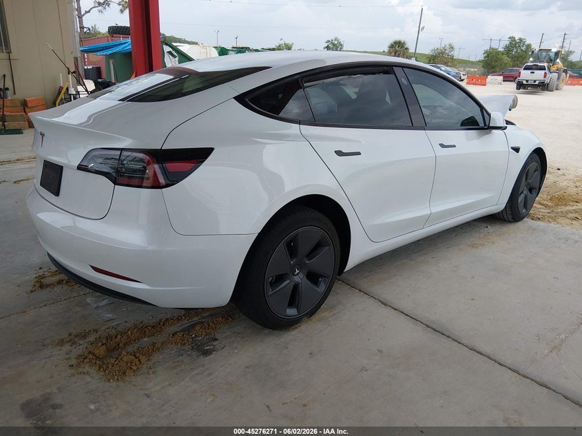 2023 Tesla Model 3 VIN 5YJ3E1EAXPF493901 IAAI salvage auction — FRONT END, Salvage Title, sold $5,100 on 2026-07-23 (photo 4)