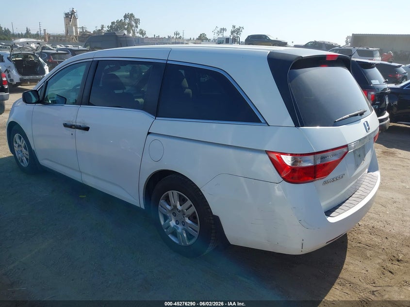 2013 Honda Odyssey VIN 5FNRL5H28DB068703 IAAI salvage auction — UNKNOWN, Salvage Title, sold $850 on 2026-07-17 (photo 3)