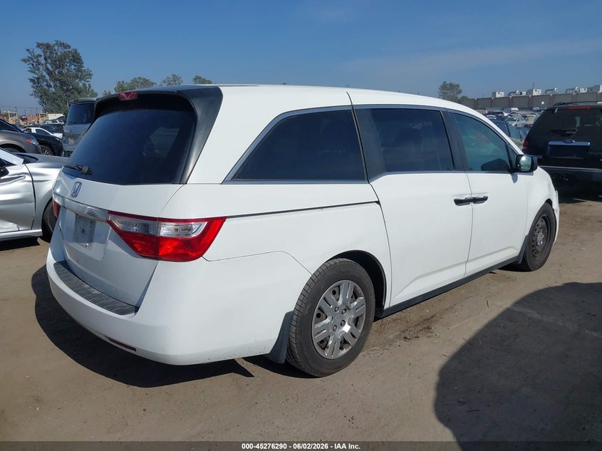 2013 Honda Odyssey VIN 5FNRL5H28DB068703 IAAI salvage auction — UNKNOWN, Salvage Title, sold $850 on 2026-07-17 (photo 4)