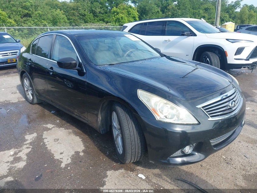 2010 Infiniti G VIN JN1CV6AP8AM204037 IAAI salvage auction — WATER/FLOOD, Certificate Of Destruction (Louisiana), sold $475 on 2026-08-02 (photo 1)