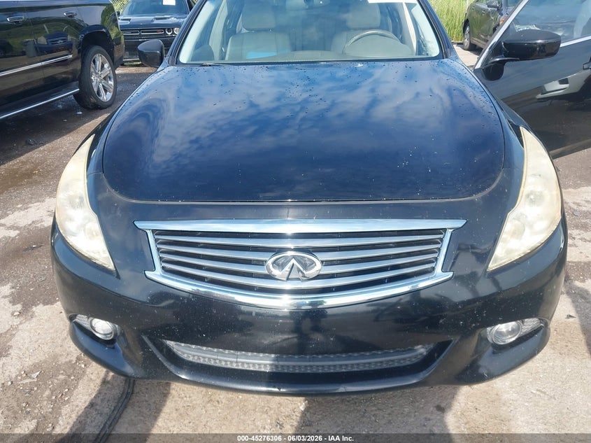2010 Infiniti G VIN JN1CV6AP8AM204037 IAAI salvage auction — WATER/FLOOD, Certificate Of Destruction (Louisiana), sold $475 on 2026-08-02 (photo 6)