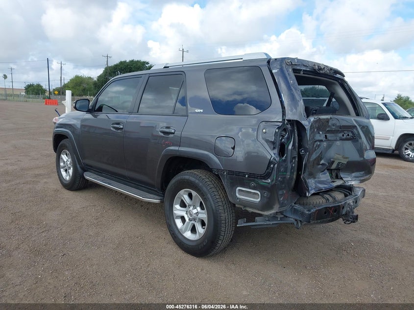 2018 Toyota 4runner VIN JTEZU5JR0J5187200 IAAI salvage auction — REAR END, Original (Texas), sold $10,700 on 2026-07-28 (photo 3)