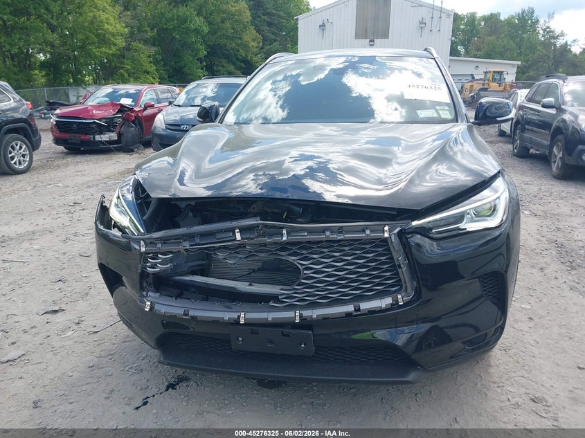 2025 Infiniti Qx50 VIN 3PCAJ5BB9SF110949 IAAI salvage auction — FRONT END, Salvage Title, sold $15,050 on 2026-07-14 (photo 6)