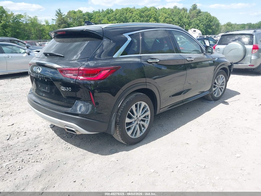 2025 Infiniti Qx50 VIN 3PCAJ5BB9SF110949 IAAI salvage auction — FRONT END, Salvage Title, sold $15,050 on 2026-07-14 (photo 4)