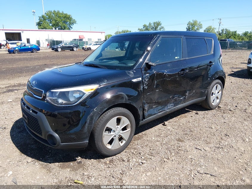 2016 Kia Soul VIN KNDJN2A24G7279147 IAAI salvage auction — LEFT SIDE, Salvage Title, sold $1,050 on 2026-07-15 (photo 2)