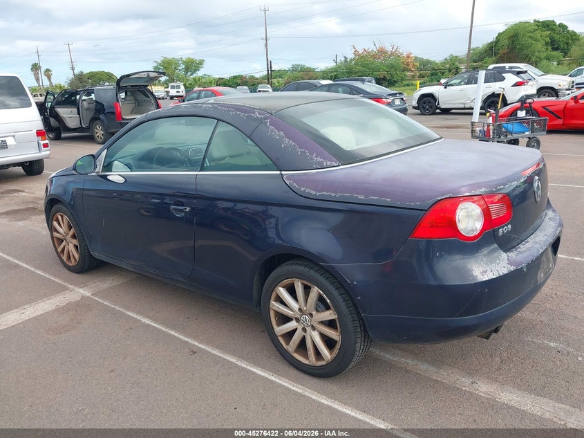 2007 Volkswagen Eos VIN WVWFA71F37V005774 IAAI salvage auction — NORMAL WEAR, Clear (Hawaii), sold $25 on 2026-07-28 (photo 3)