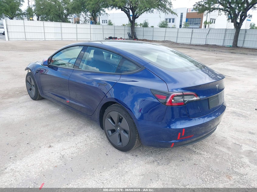2021 Tesla Model 3 VIN 5YJ3E1EB2MF862111 IAAI salvage auction — FRONT END, Rebuildable (Florida), sold $7,300 on 2026-07-30 (photo 3)