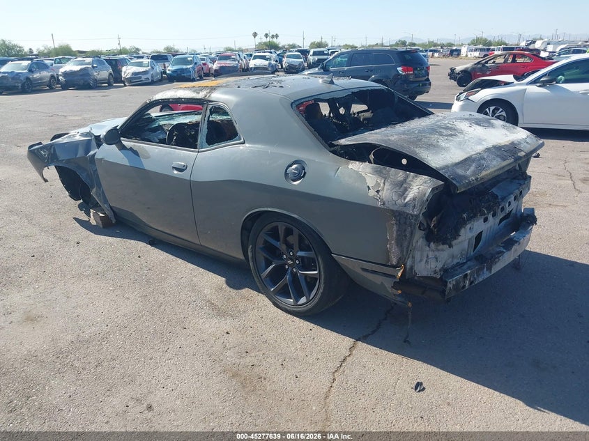 2019 Dodge Challenger VIN 2C3CDZAG6KH574915 IAAI salvage auction — EXTERIOR BURN, Non-Repairable (Arizona), sold $650 on 2026-07-09 (photo 3)